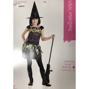 New Girls Witch Halloween‎ costume medium 8-10